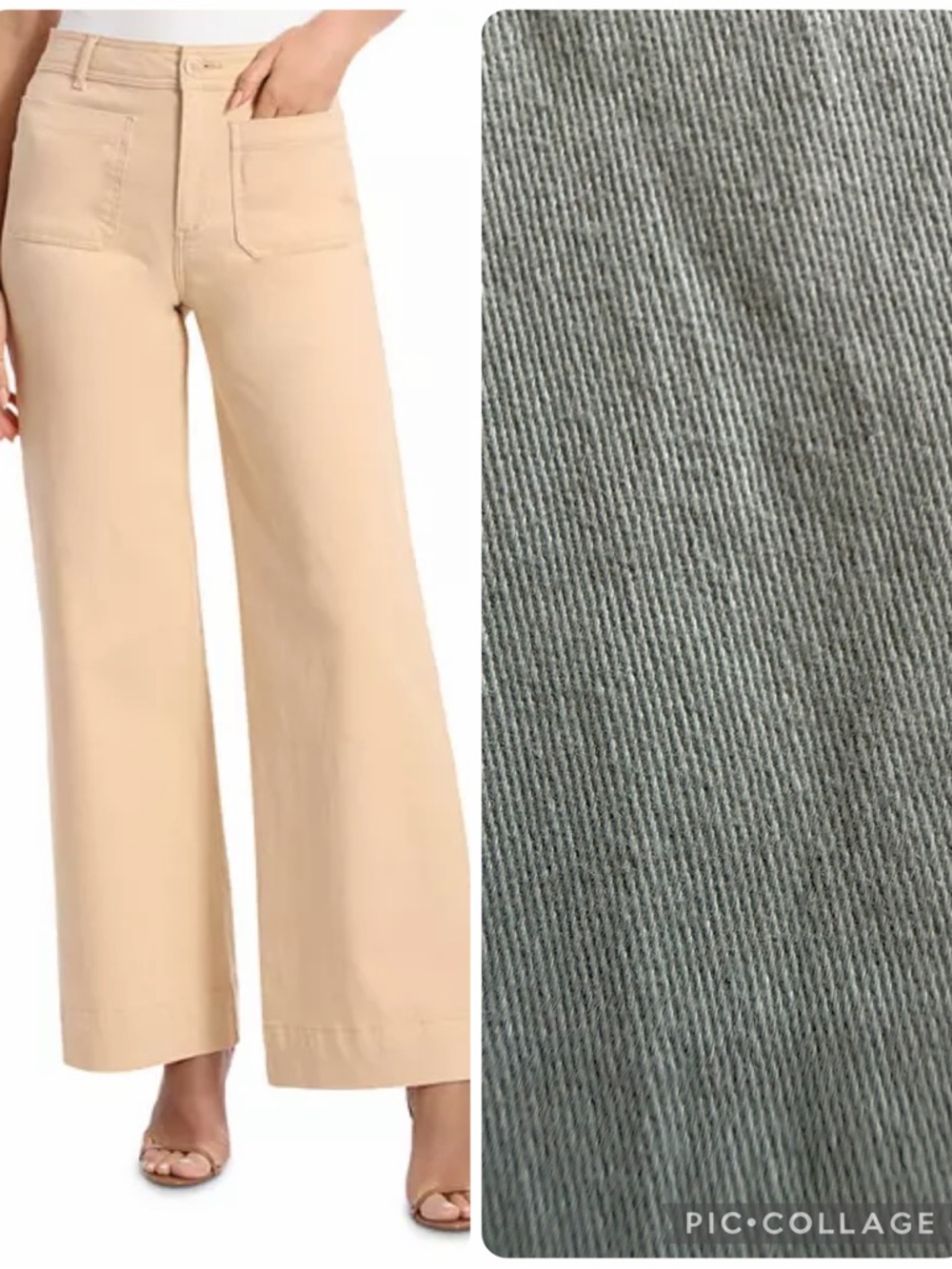 Bagatelle Collection High Rise Wide Leg Crop Pants.